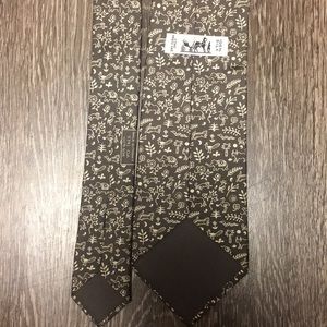 Hermes Patterned Silk Tie
